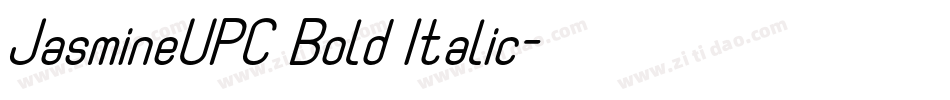JasmineUPC Bold Italic字体转换